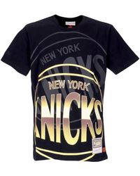 Mitchell & Ness - Tops ,Zwart ,Katoen Nba Big Face 4.0 Tee Hardwood Classics - Lyst