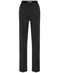 Tom Ford - Broeken ,Zwart ,Stijlvolle Broek - Lyst