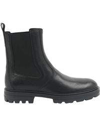 Hogan - Contemporary Calfskin Ankle Boots - Lyst
