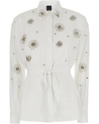 Pinko - Overhemden ,Wit ,Carley Shirt - Lyst