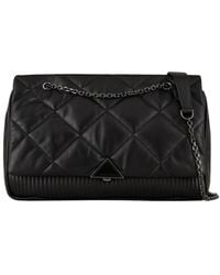 Giorgio Armani - Quilted Nappa Leather Oversized Bag With Shoulder Strap - Lyst
