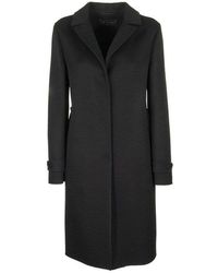 Loro Piana Breaden Cashmere Coat - Zwart
