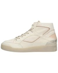 Mjus - Schoenen ,Wit ,Leer M96201 Hoge Vetersneakers - Lyst