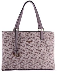 Roncato - Tassen ,Paars ,Leer Logo Eco-Leren Handtas - Lyst