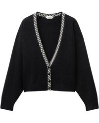 Versace - Terry-Knit Katoenen V-Hals Vest - Lyst