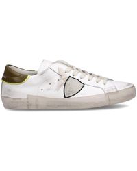 Philippe Model - Schoenen ,Wit ,Katoen Prsx Low Sneakers - Lyst
