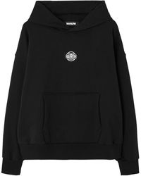Barrow - Hoodies & Sweatvesten ,Zwart ,Zwarte Trui Met Achterprint - Lyst