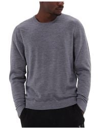 Calvin Klein - Superior Wollpullover Mit Rundhalsausschnitt - Lyst