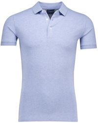 Cavallaro Napoli - Polo Shirt Korte Mouw Lichtblauw - Lyst
