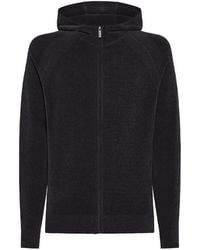 Rrd - Hoodies & Sweatvesten ,Grijs ,Velvet Hood Zip Knit - Lyst