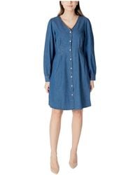 Ichi - Shirt Dresses - Lyst