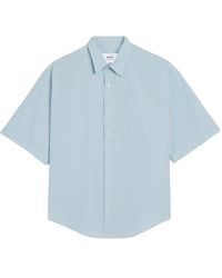 Ami Paris - Overhemden ,Blauw ,Kasjmier Boxy Shirt - Lyst
