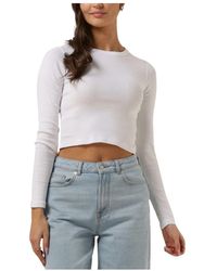 Envii - Truien & Vesten ,Wit ,Crop Tee Tops T-Shirts Wit - Lyst