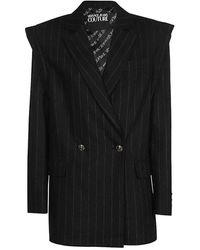 Versace Jeans Couture - Blazer Met Dubbele Rij Knopen En Logodetail - Lyst