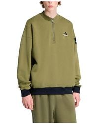 adidas - Equipment Blocked Half-Zip Hoodie - Lyst