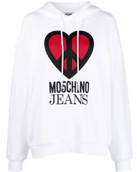 Moschino - Hoodies & Sweatvesten ,Wit ,4001 Fantasia Sweatshirt - Lyst