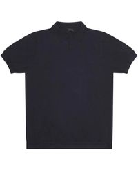 AT.P.CO - Gebreid Katoenen Poloshirt - Lyst