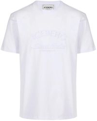 Iceberg - Klassiek T-Shirt Met Normale Pasvorm - Lyst