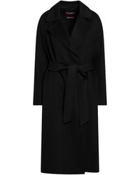 Max Mara - Jassen ,Zwart ,Wol Cles Coat - Lyst