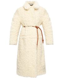 Stella McCartney Faux Fur Coat - Naturel