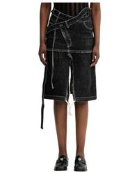 OTTOLINGER - Rokken ,Zwart ,Denim Signature Wrap Denim Skirt - Lyst