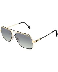 Cazal - Accessoires ,Geel ,Zwart Goud Stijlvolle Zonnebril - Lyst