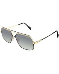 Cazal - Accessoires ,Geel ,Zwart Goud Stijlvolle Zonnebril - Lyst