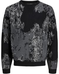 Jack & Jones - Truien & Vesten ,Zwart ,Katoen Long Sleeve Cotton Pullover - Lyst