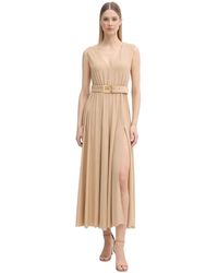 GAUDI - Kleedjes ,Polyester Mouwloze Maxi Jurk Met Riem - Lyst