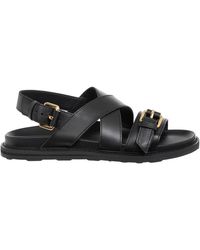 Moschino - Flat Sandals - Lyst
