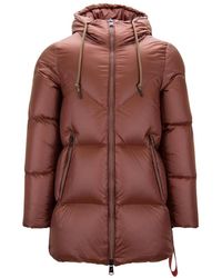 AFTER LABEL - Jassen ,Rood ,Korte Donsjas Met Hoge Kraag - Lyst