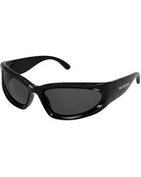 Balenciaga - E Sonnenbrille mit grauen Gläsern - Lyst