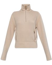 Victoria Beckham - Truien & Vesten ,Wol Half-Zip Milano Jumper - Lyst
