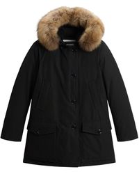 Woolrich - Jassen ,Zwart ,Nylon Arctic Parka Jas - Lyst