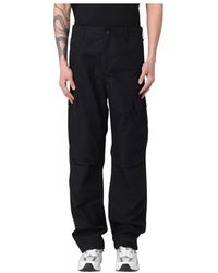 Carhartt - Schwarze Cargo Hose Mit Mehreren Taschen - Lyst