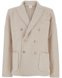 Eleventy - Double-Breasted Coats - Lyst