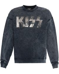DSquared² - Hoodies & Sweatvesten ,Zwart ,Katoen X Kiss Sweatshirt - Lyst