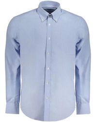 Harmont & Blaine - Overhemden ,Blauw ,Katoen Kleding - Lyst