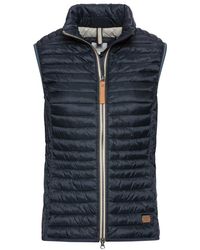 Camel Active - Jassen ,Blauw ,Polyester Gewatteerd Vest - Lyst