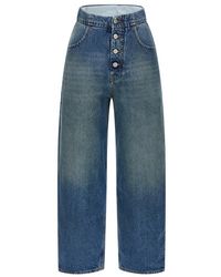 MM6 by Maison Margiela - Loose Fit Jeans - Lyst