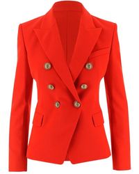Balmain Double-breasted Jacket - Rood
