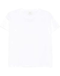 Loulou de Saison - Weiße Baumwoll-Kurzarm-T-Shirt - Lyst
