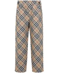Burberry - Straight Trousers - Lyst