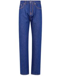 Versace - High-Waist Rechte Jeans - Lyst