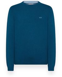 Sun 68 - Warm rund solide pullover - Lyst