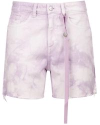 ICON DENIM - Multicolor denim shorts mit funktionellen taschen - Lyst