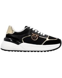 Pinko - Sneakers With Love Birds Logo - Lyst