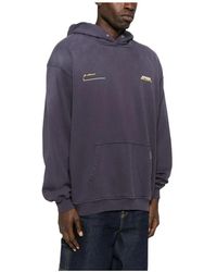 Represent - Paarsblauwe Hoodie Met Kangoeroezak - Lyst