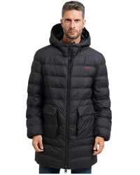 HUGO - Waterdichte Jas Met Capuchon - Lyst