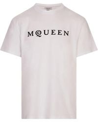 McQueen - Weiß Baumwolle Standard Herrenbekleidung - Lyst